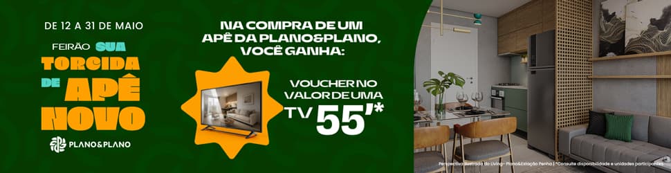 Banner do feirão Sua Torcida de Apê Novo Plano&Plano